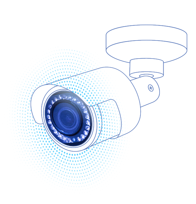 graphic depicting a security camera