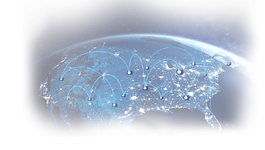 semitransparent graphic depicting global connectivity